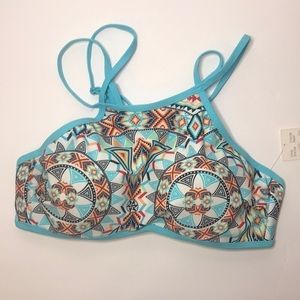 NWT Tinibikini Swimwear Bikini Top Small Halter
